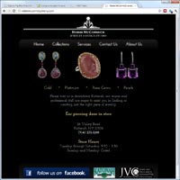 Robin McCormick Jewelry and Design Studio Website Screenshot